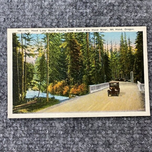 Vintage Oregon Postcard Lot Of 6 Mt Hood Sunken Rose Garden Columbia River Falls - Picture 7 of 16